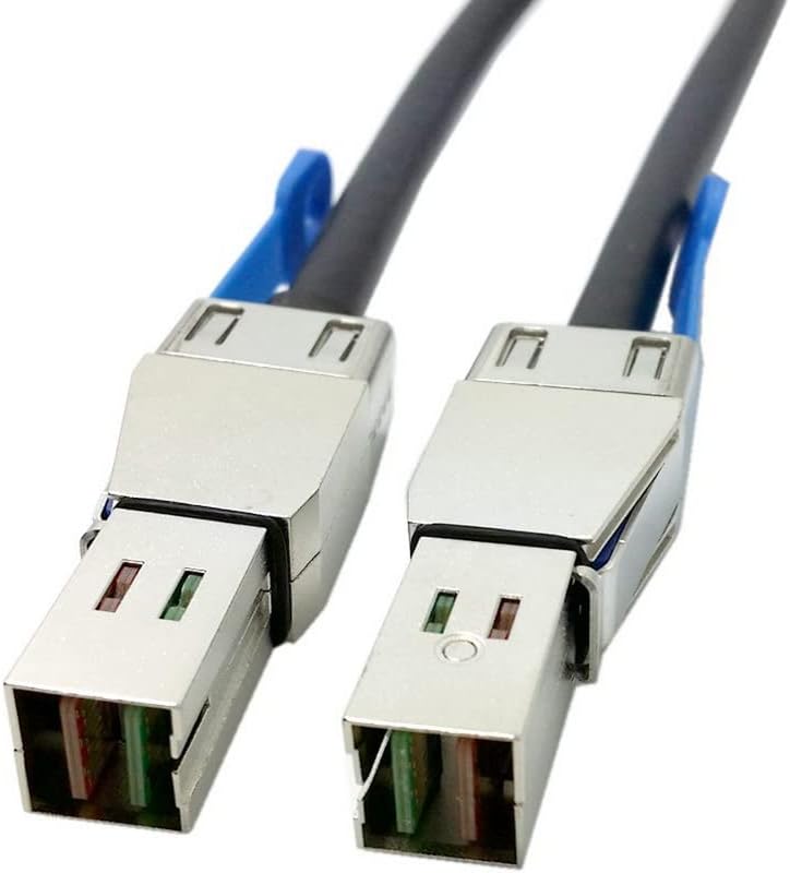 CY Mini SAS HD SFF-8644 to Mini SAS High Density HD SFF-8644 Data Server Raid External Cable 50cm 12Gbps - Image 1